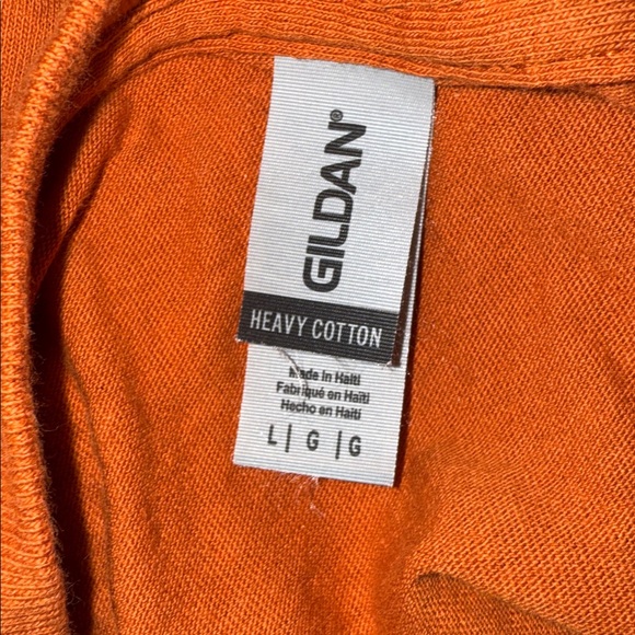 Gildan Heavy Cotton Orange Tee - Picture 2 of 2